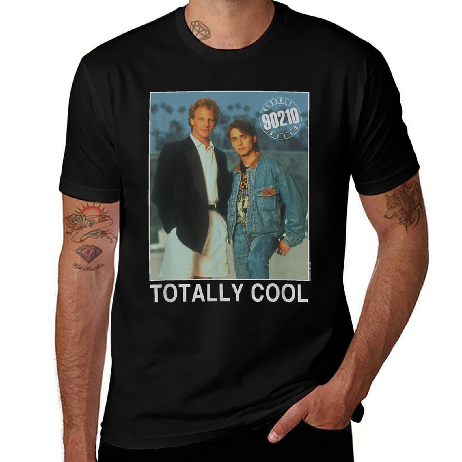 90210 Totally Cool  Oversized Silhouette T-Shirt