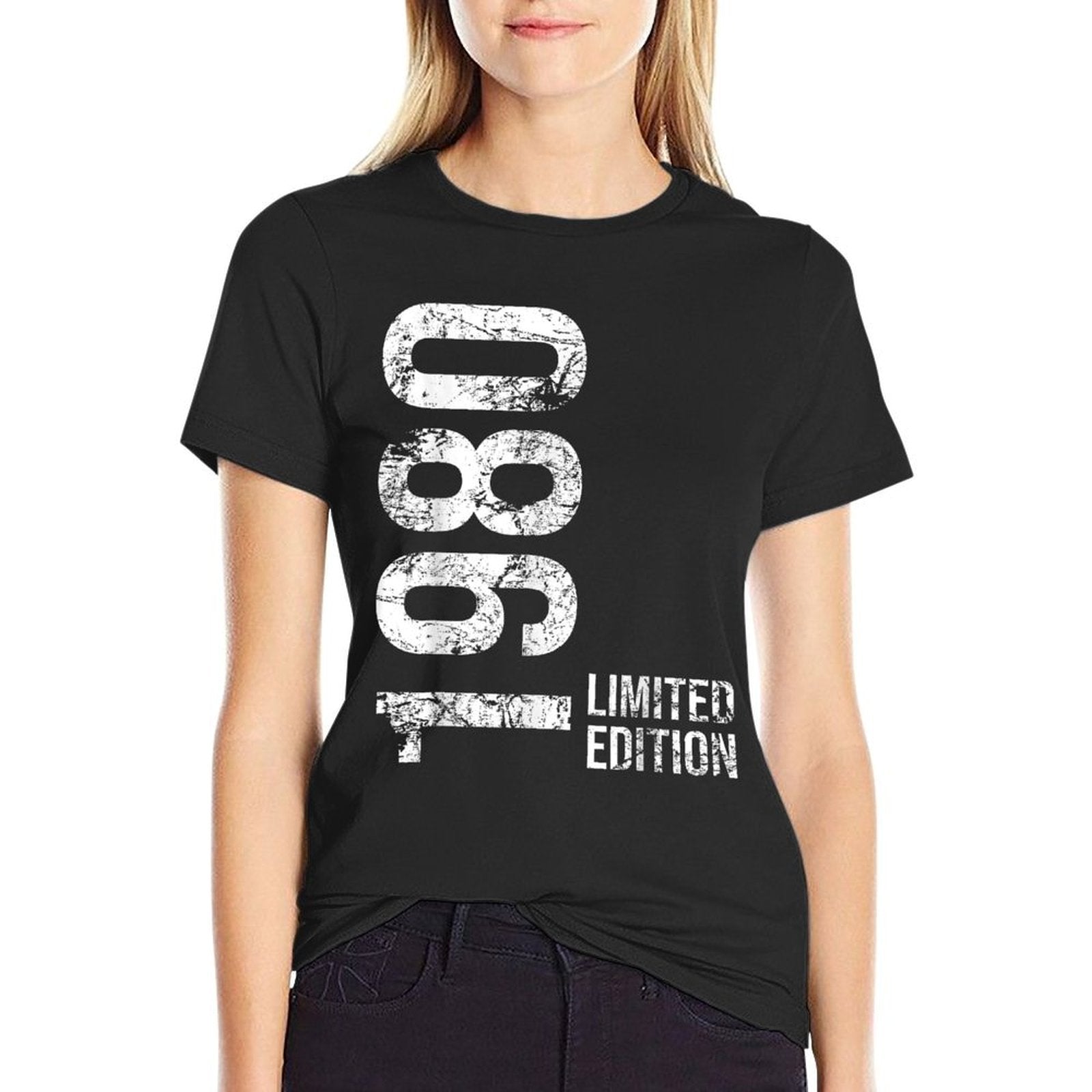 45th Birthday 45 Years Old Man Woman Vintage 1980  Cotton T-Shirt