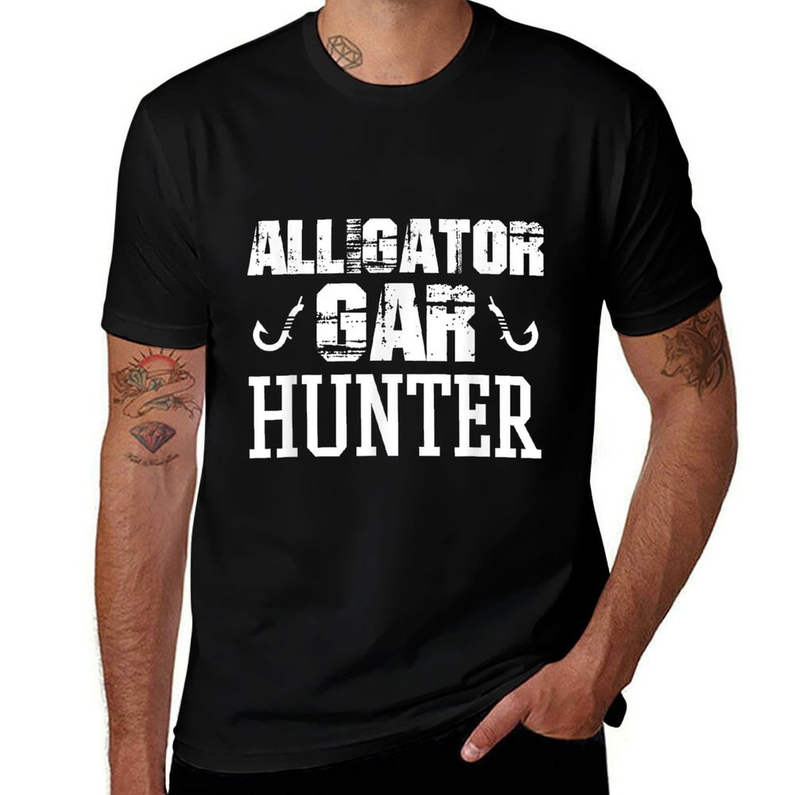 Alligator Gar Fishing Hunter Hobby T  Vintage-inspired T-Shirt