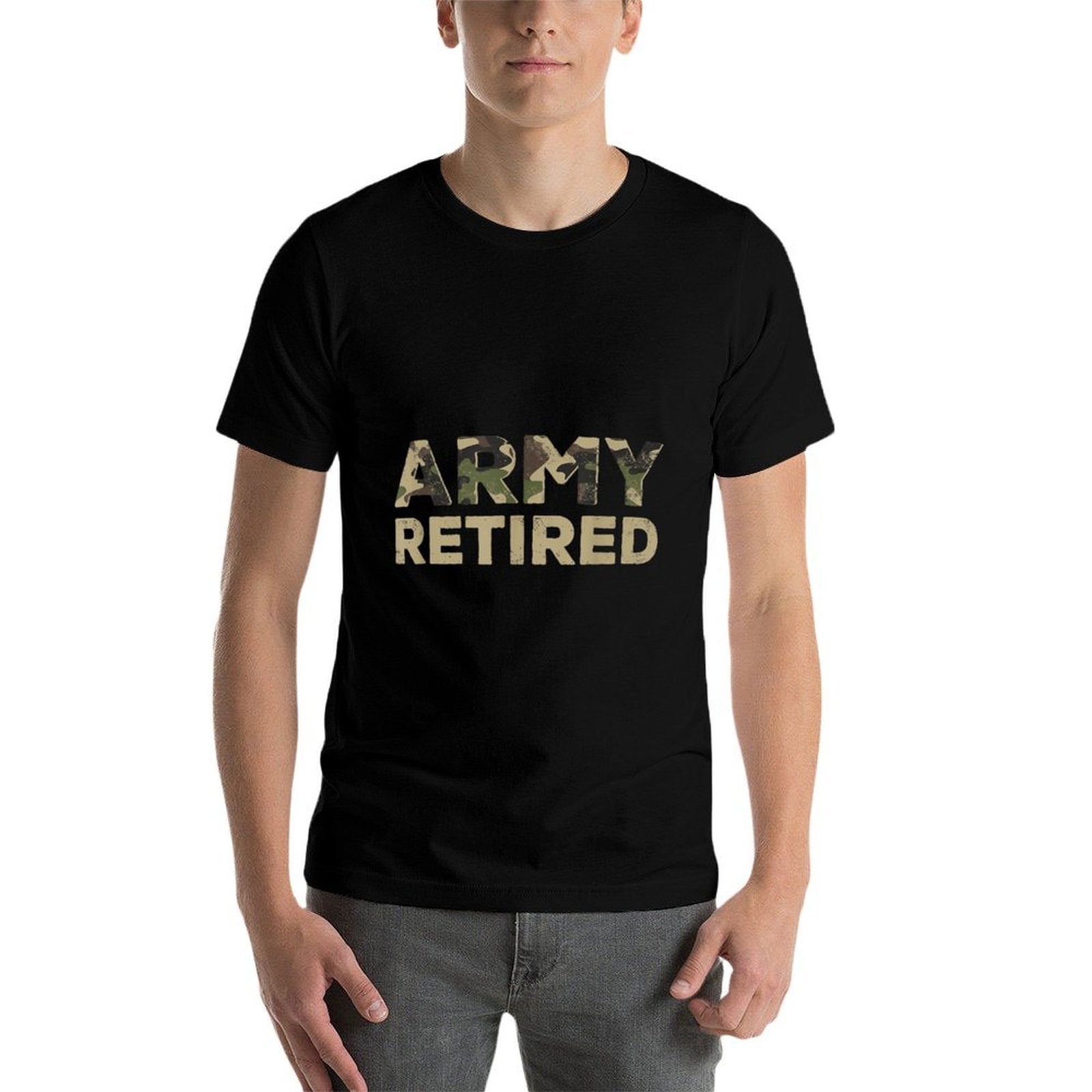 Army Retired Military U.S. Army Retirement Veteran  Cotton T-Shirt