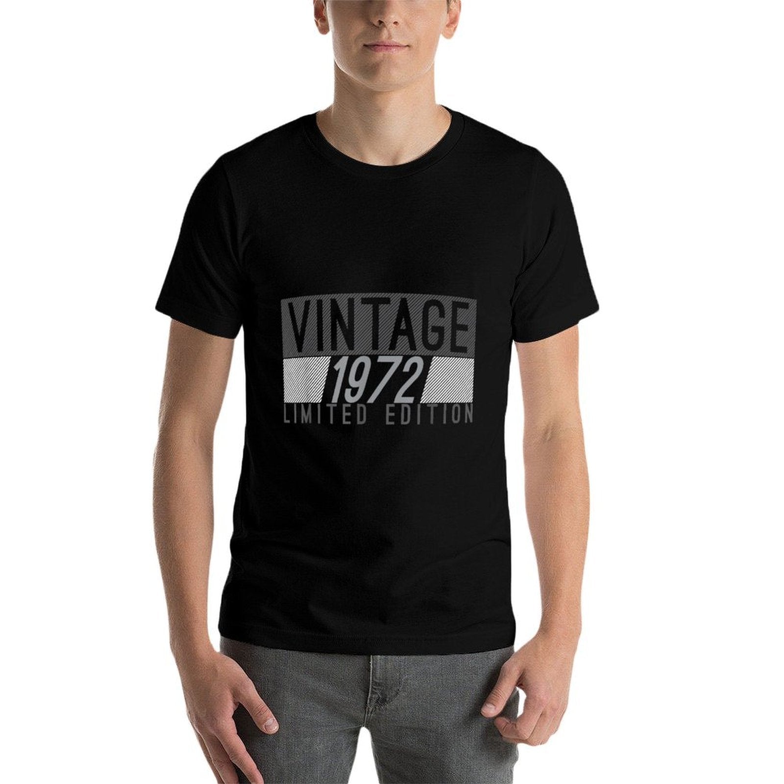 50 Years Old Vintage 1972 50th Birthday Decoration Men Women  Slim-fit Cut T-Shirt