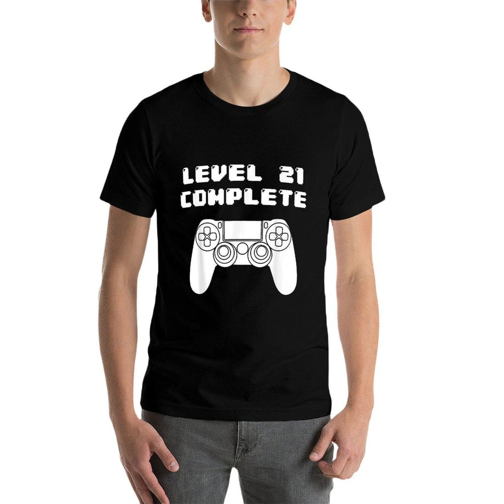 21st Birthday - 21 Years Old Video Gaming, Bday  Wrinkle-resistant T-Shirt