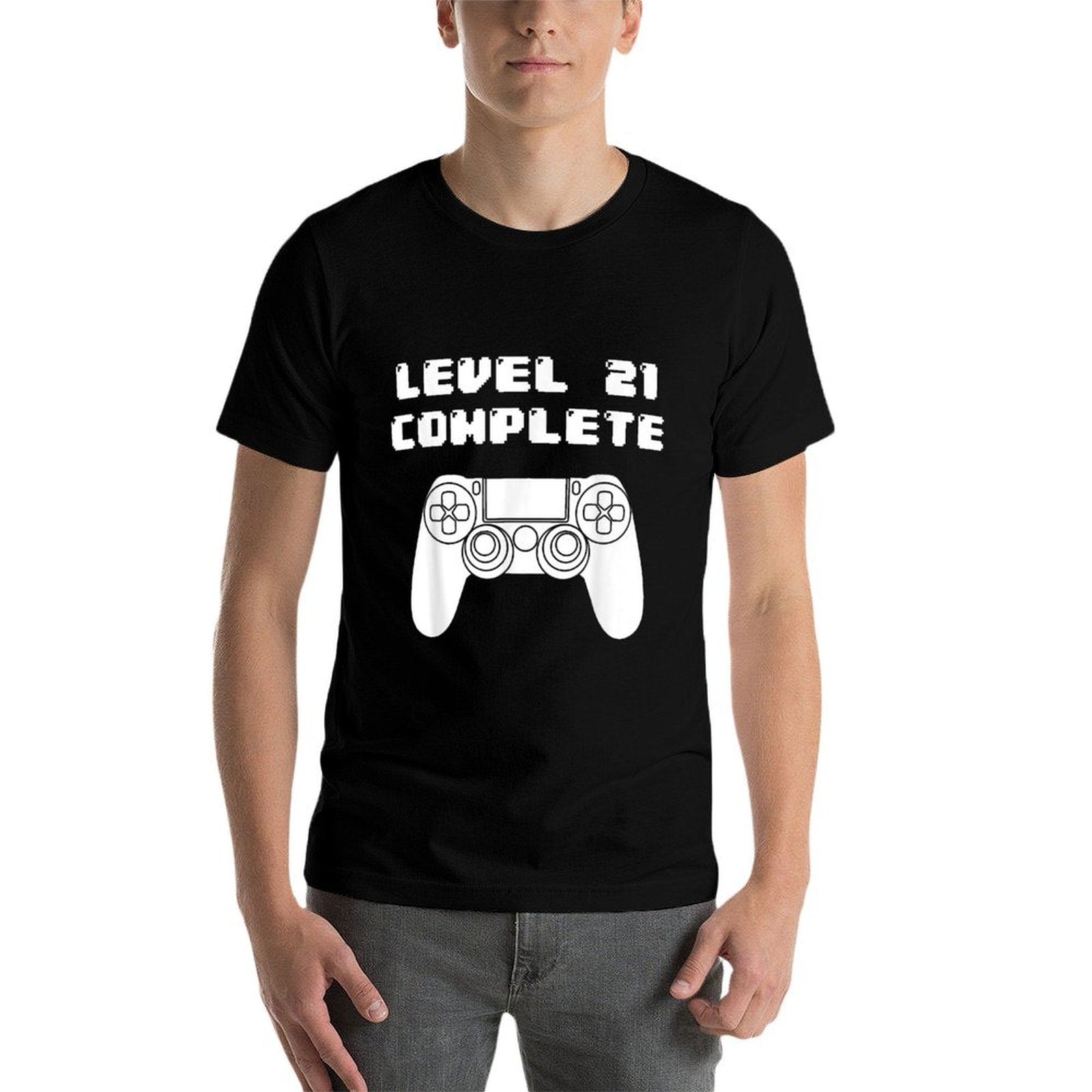 21st Birthday - 21 Years Old Video Gaming, Bday  Wrinkle-resistant T-Shirt
