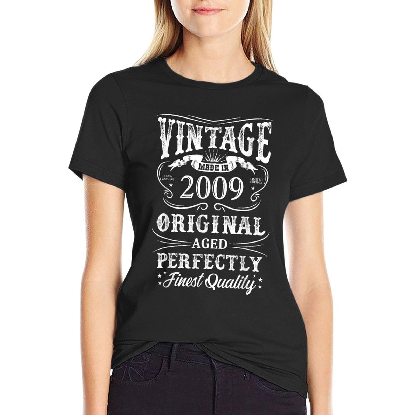 2009 Original Birth Year Vintage Made In 2009 15th Birthday  Vintage-inspired T-Shirt