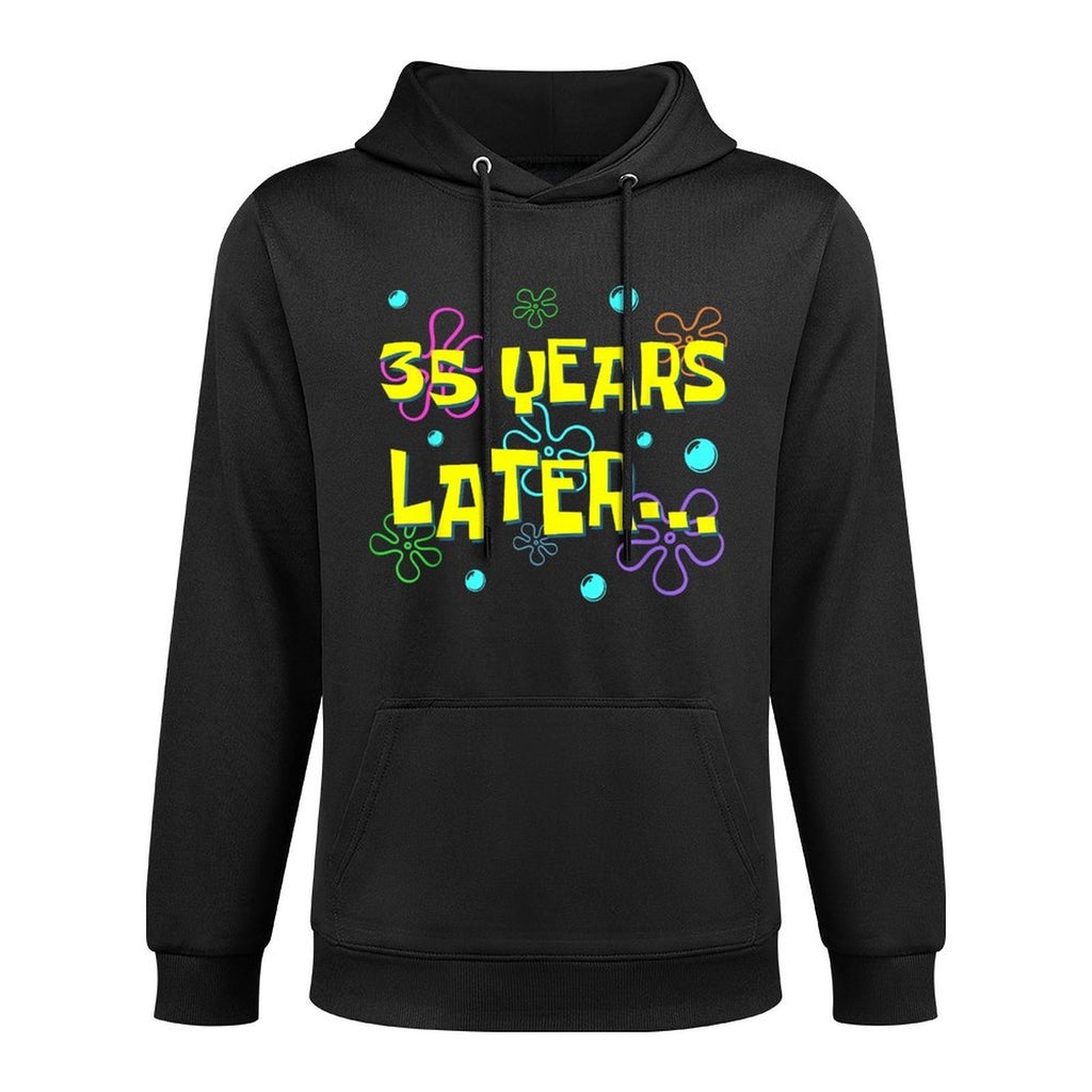 35 Years Later 35th Birthday Party 35 Year Old Funny Meme Adjustable Hood Hoodie