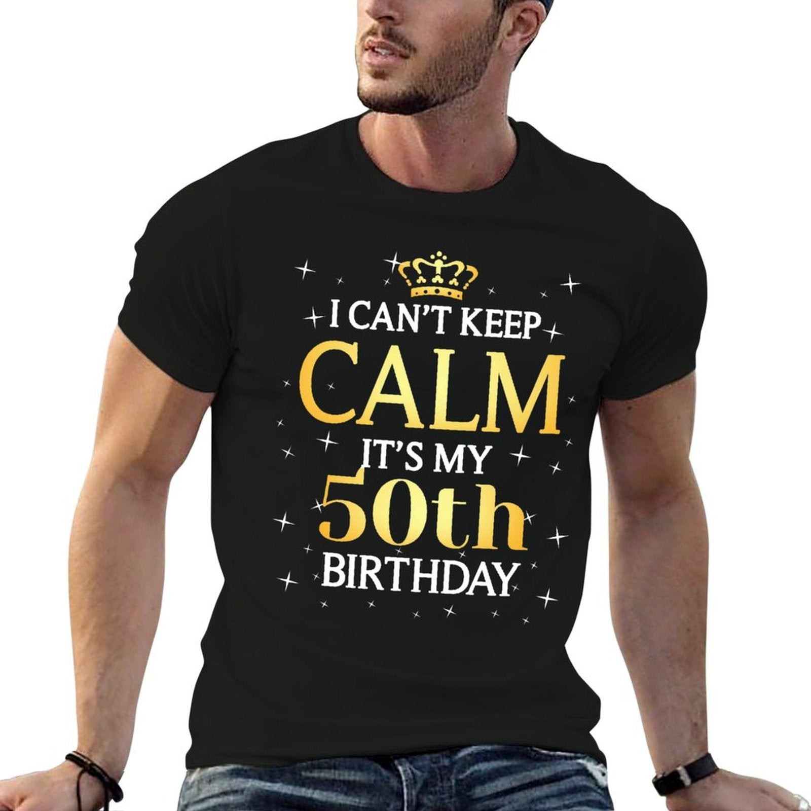 50 Year Old Men Women Birthday Gift It's My 50th Birthday  Summer-ready Fabric T-Shirt