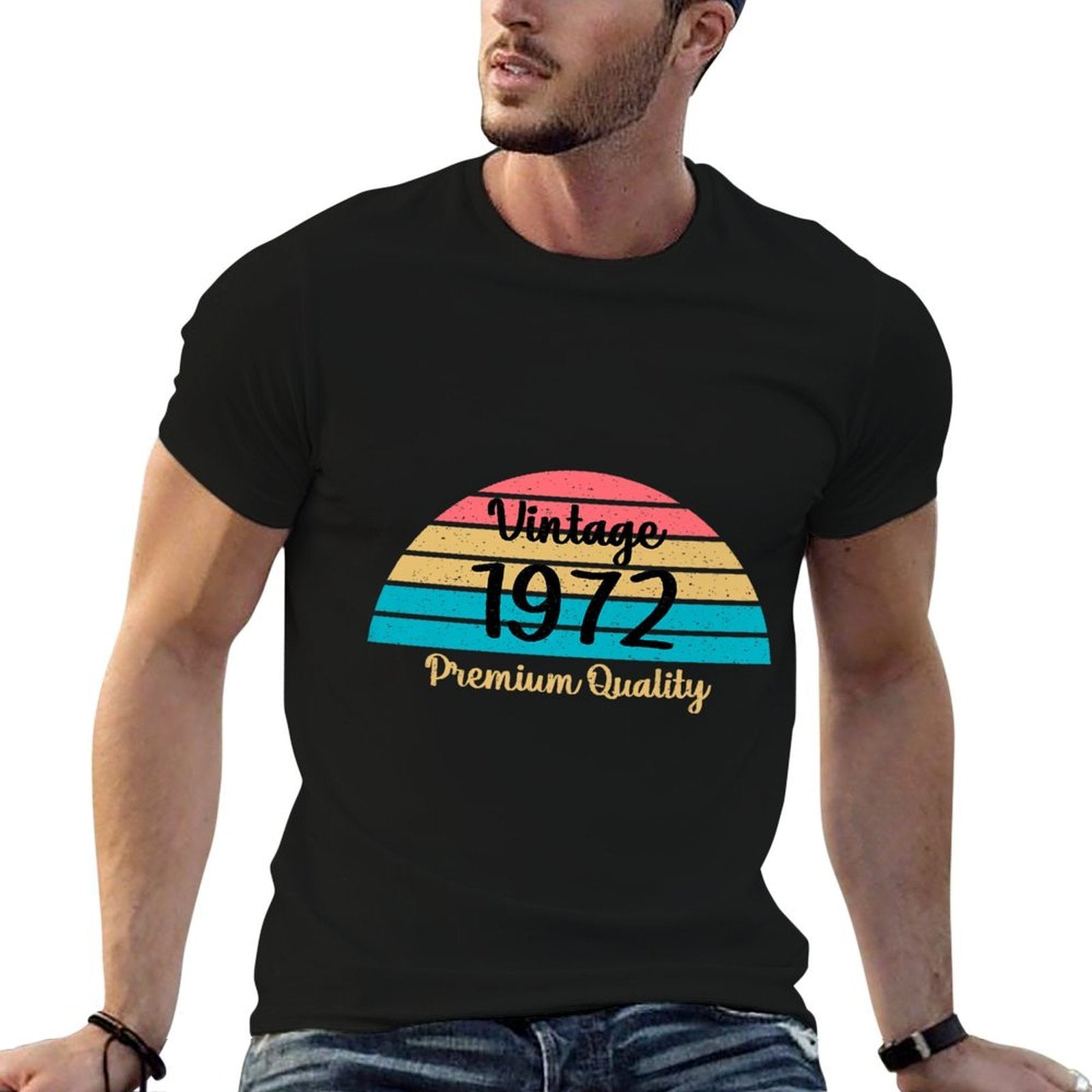 1972 50th Birthday Premium  Vintage-inspired T-Shirt