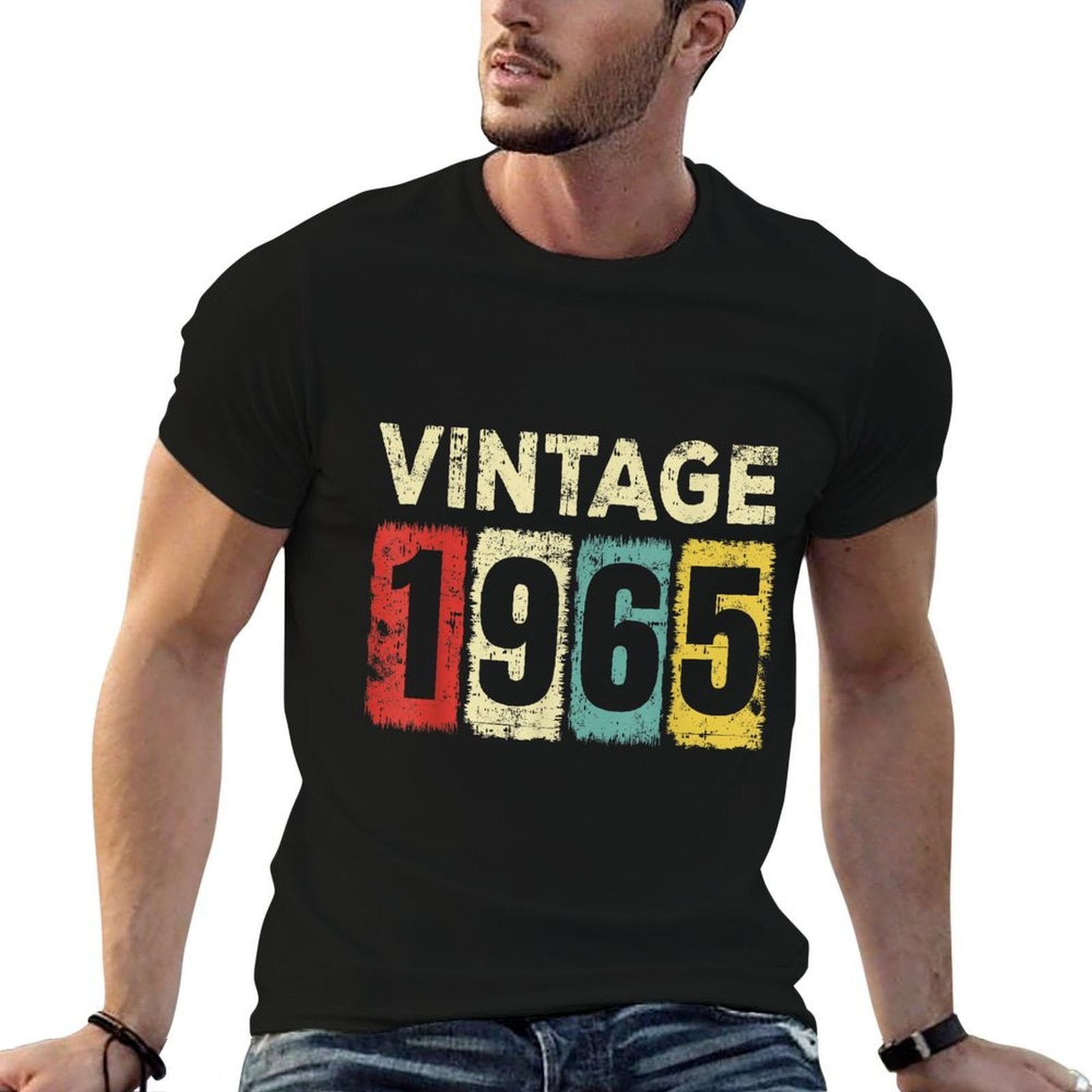 60 Year Old Birthday Vintage 1965 60th Birthday  Lightweight T-Shirt