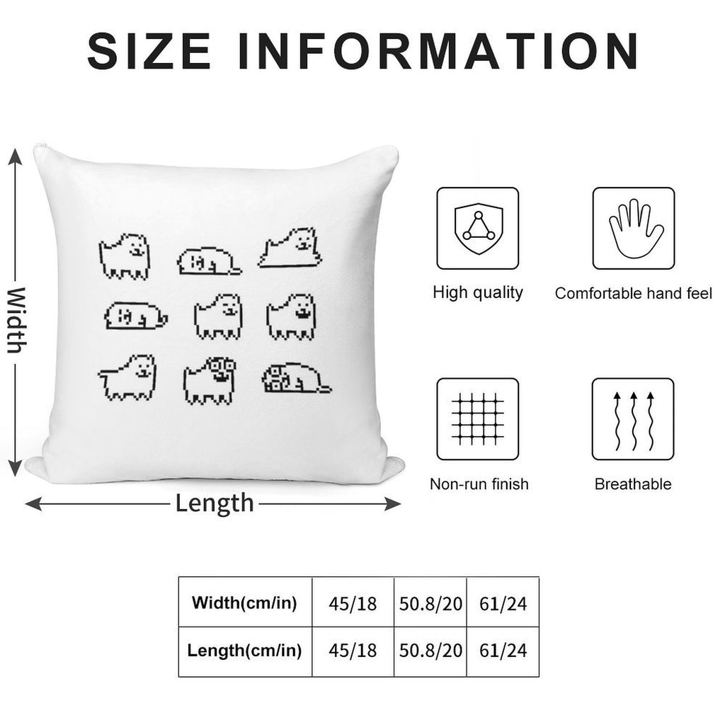 Annoying Dog Undertale HQ Soft Warmth Comfort Throw Pillow