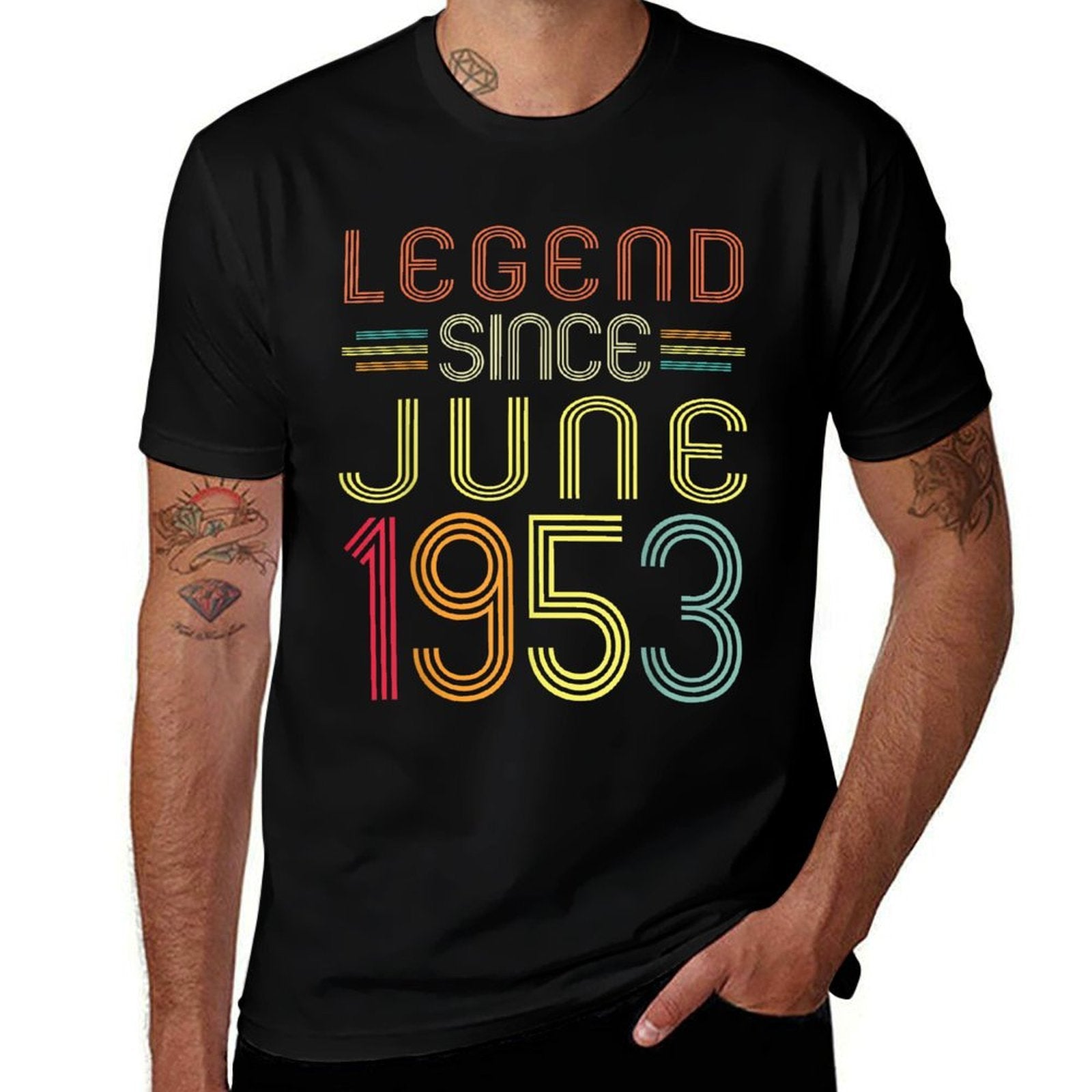 70 Years Old Gifts - Legend Since June 1953 70th Birthday  Soft T-Shirt