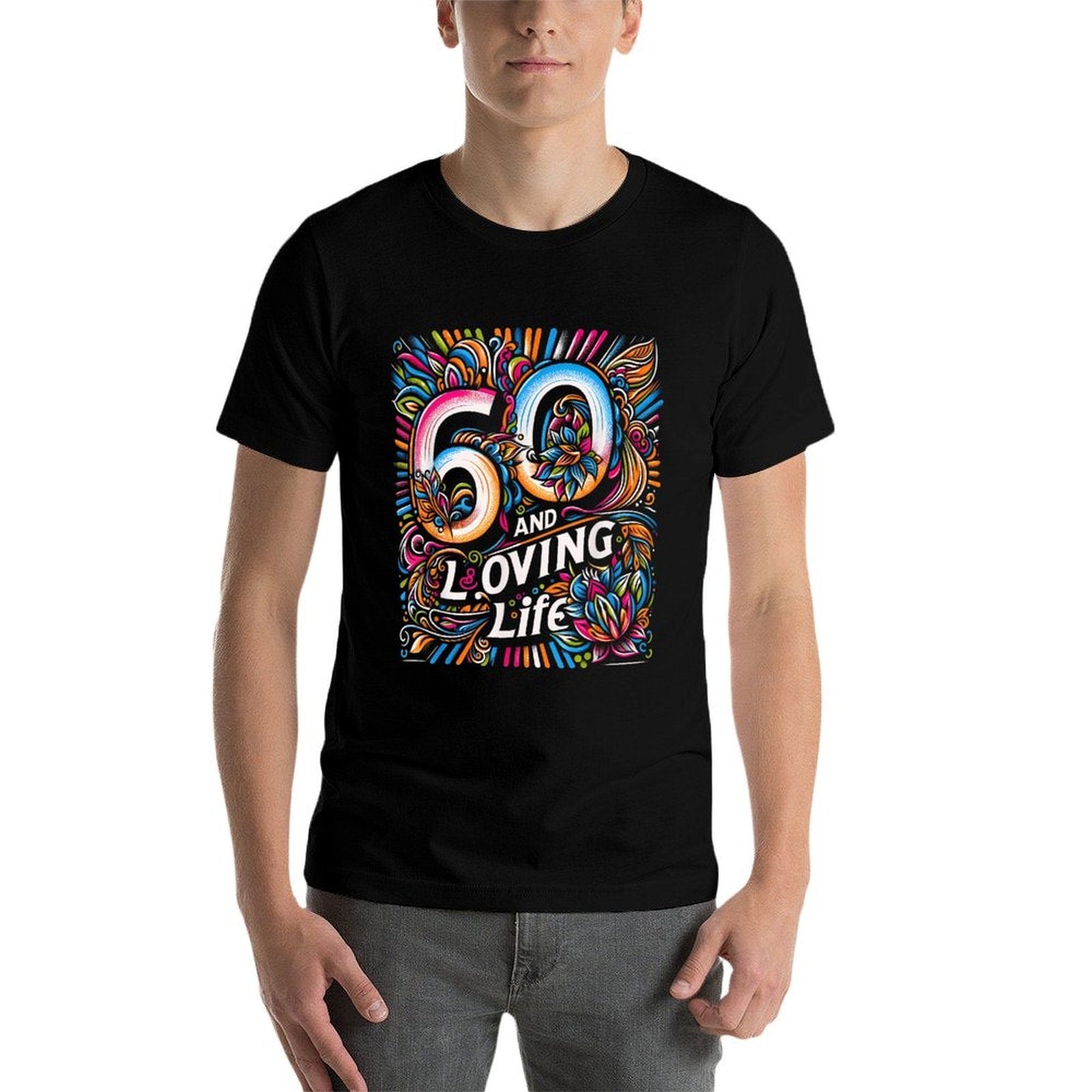 60th Birthday Women And Loving Life Sixty Birthday  Graphic-printed T-Shirt