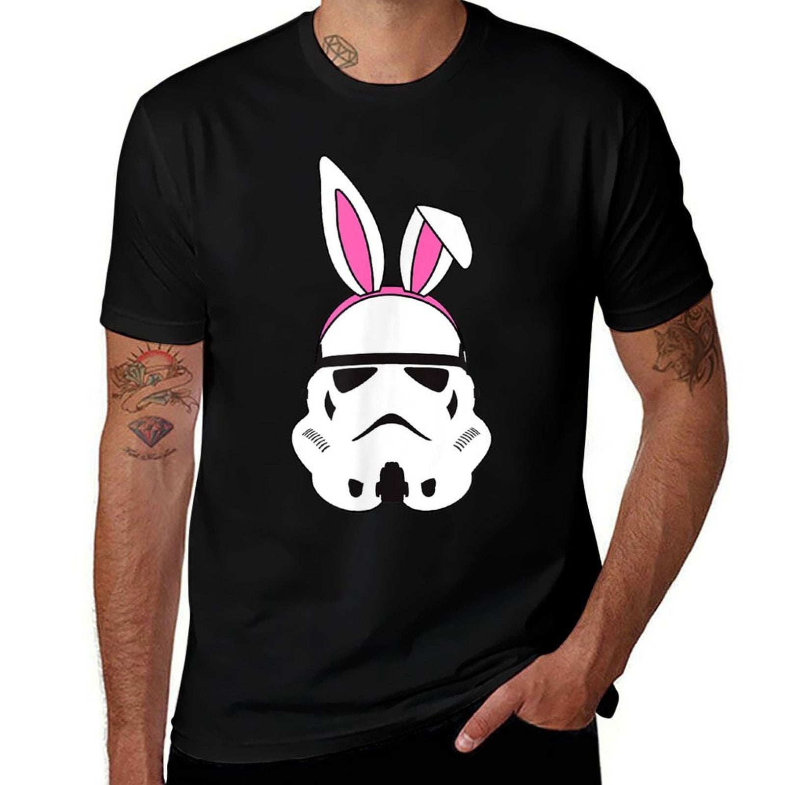 Amazon Essentials Star Wars Stormtrooper Spring Easter Bunny Ears  Wrinkle-resistant T-Shirt