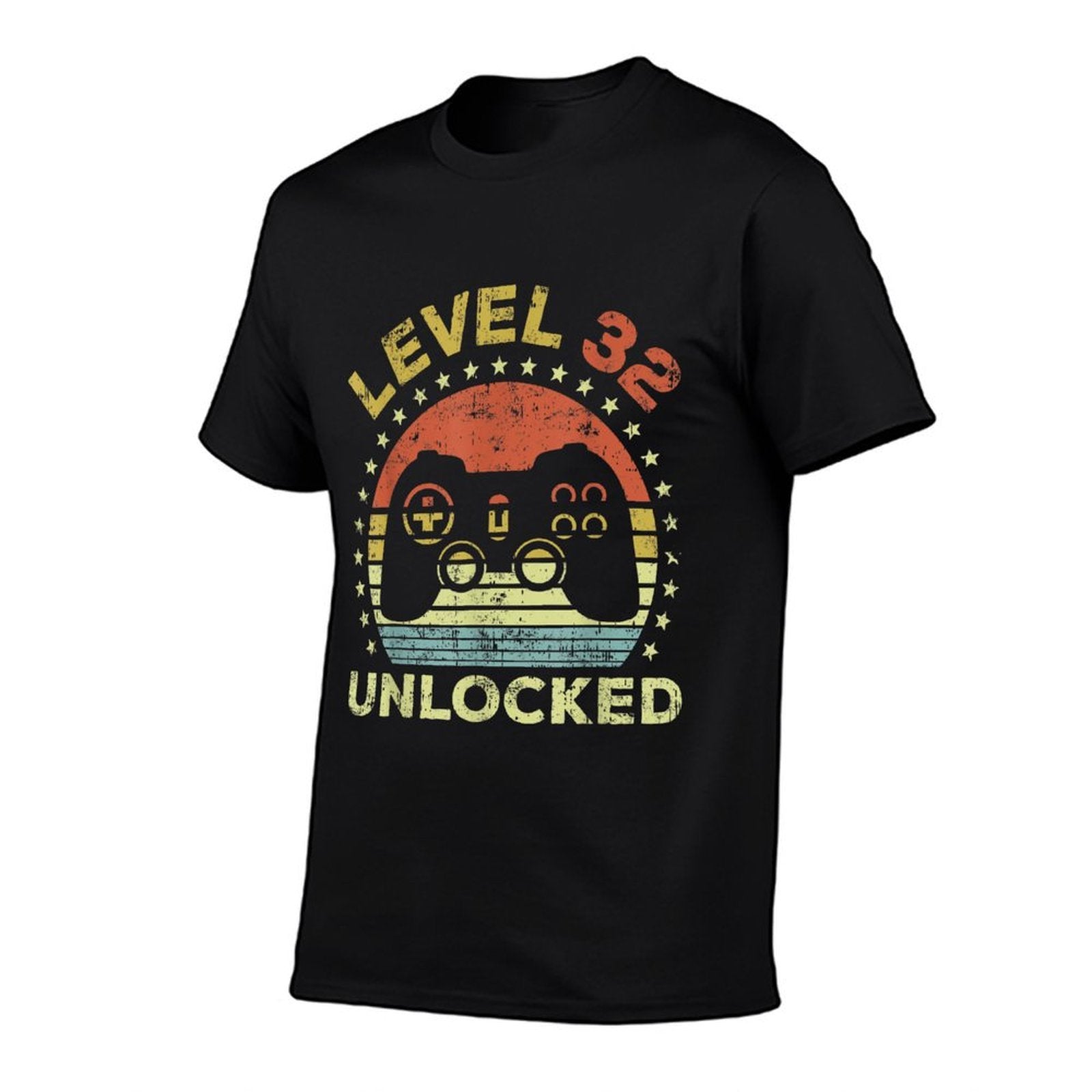 32nd Birthday Gaming Level 32 Unlocked  Cotton T-Shirt