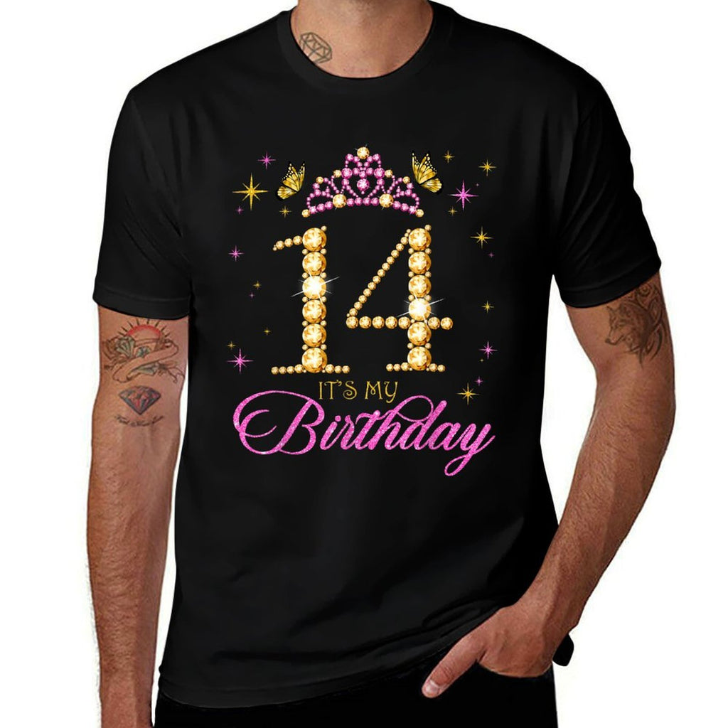 14 It's My Birthday 14 Years Old Princess 14th Birthday  Relaxed-fit T-Shirt