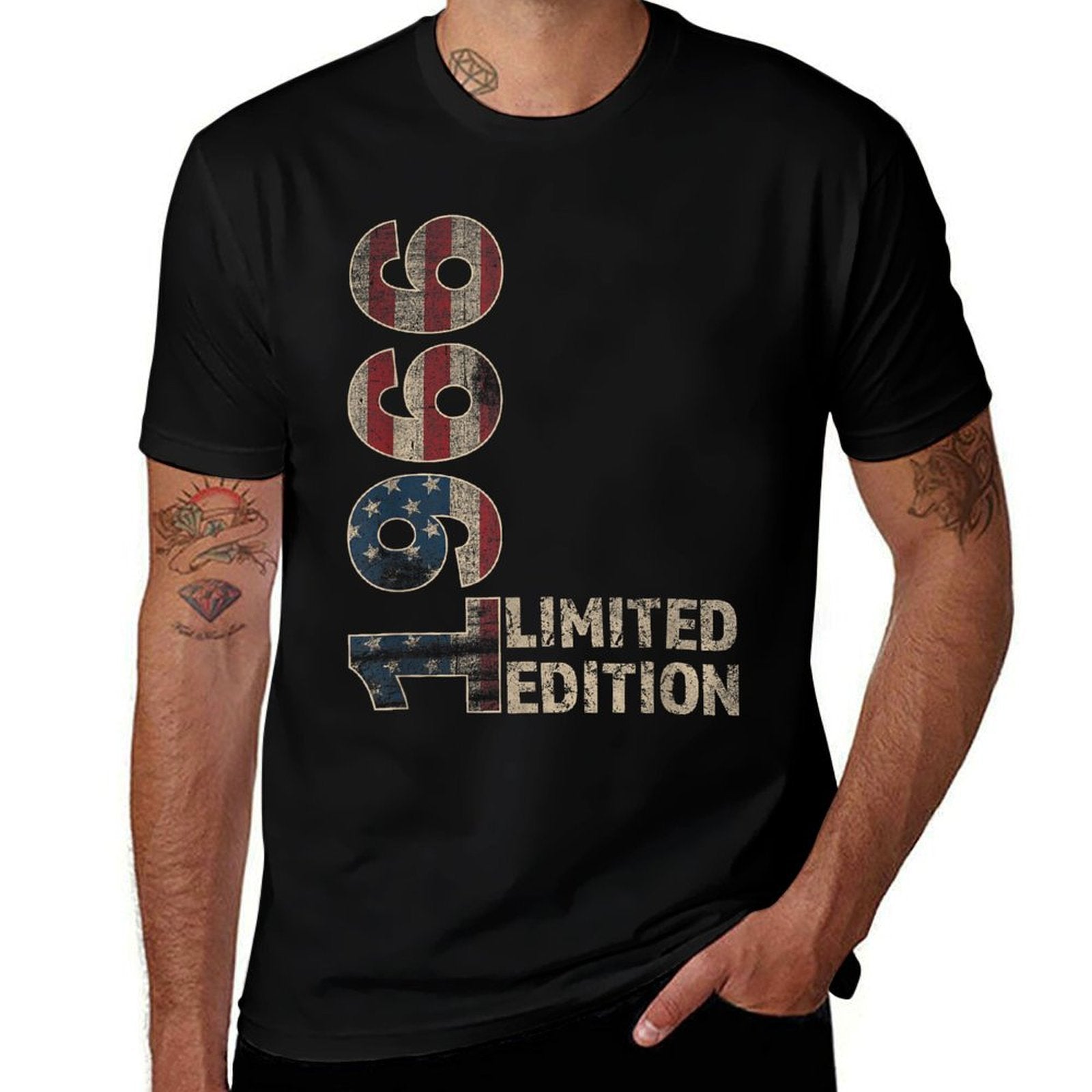 59th Birthday Gift Men Vintage Born 1966 Turning 59 Year Old  Durable T-Shirt