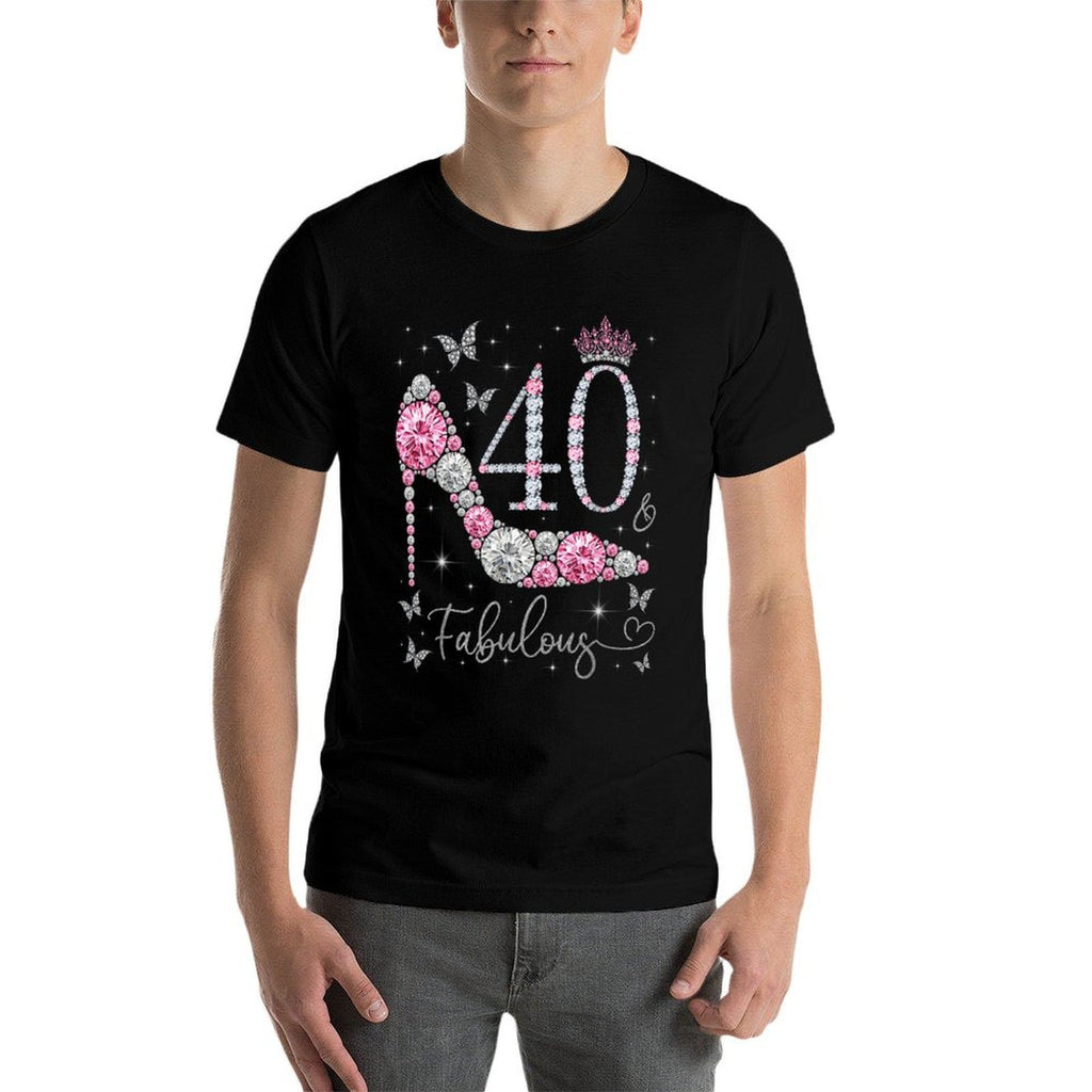 40 & Fabulous, 40 Years Old And Fabulous, 40th Birthday  Relaxed-fit T-Shirt