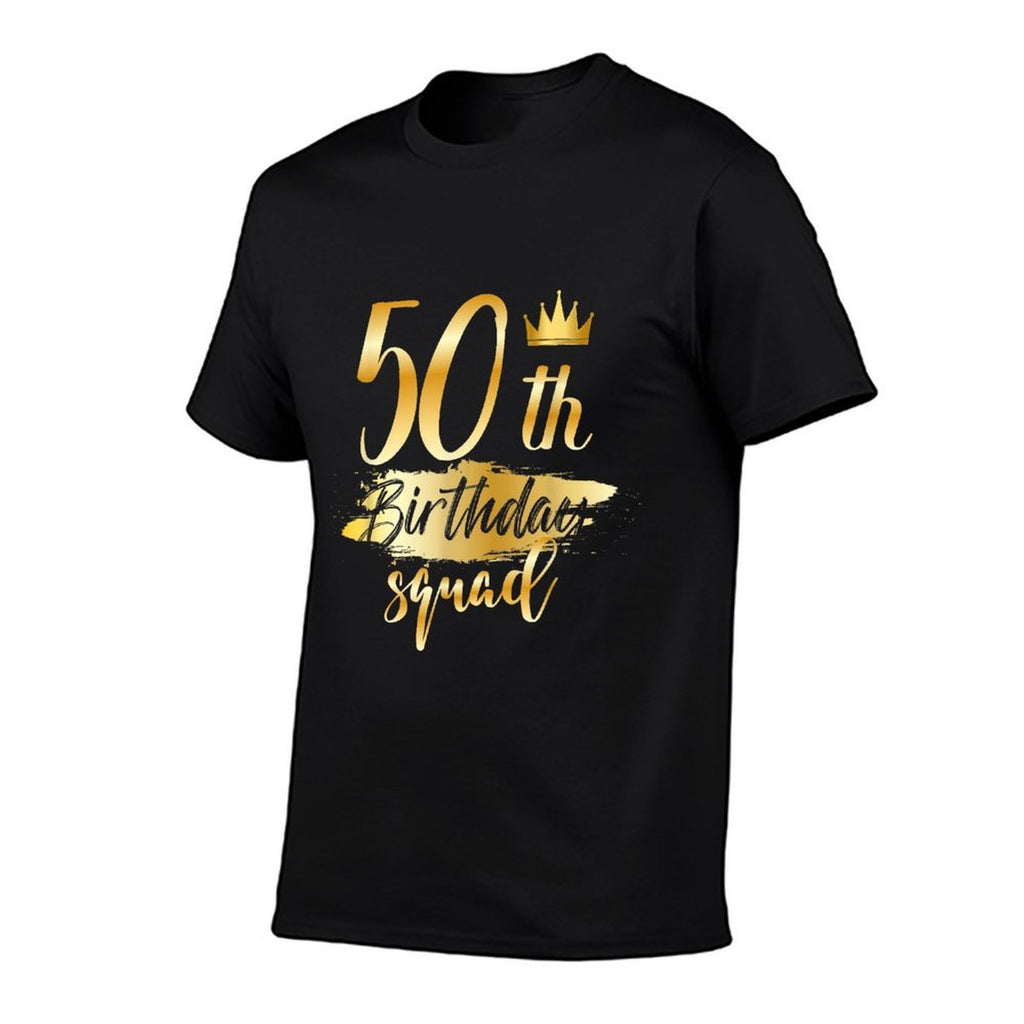 50th Birthday Squad 50 Year Old Bday Family Party Crew Group  Vintage-inspired T-Shirt