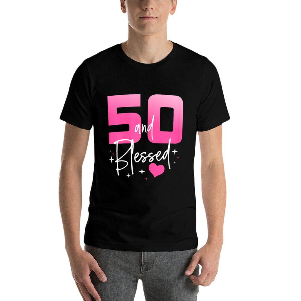 50 And Blessed Chapter 50 Year Old Gifts 50th Birthday Gifts  Cotton T-Shirt