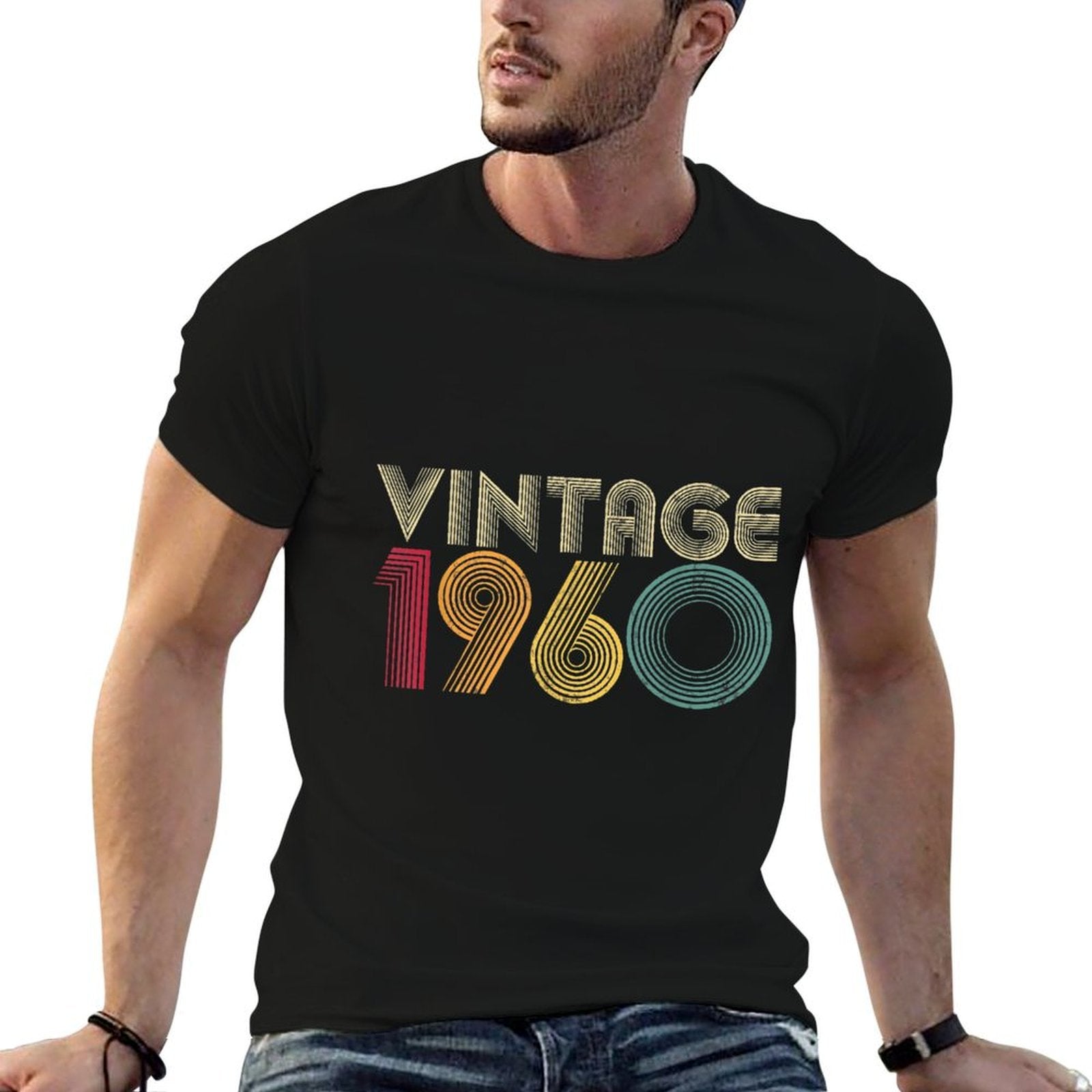 1960 60th Birthday Gift Vintage 60 Years Old Men Women Retro  Odor-resistant T-Shirt