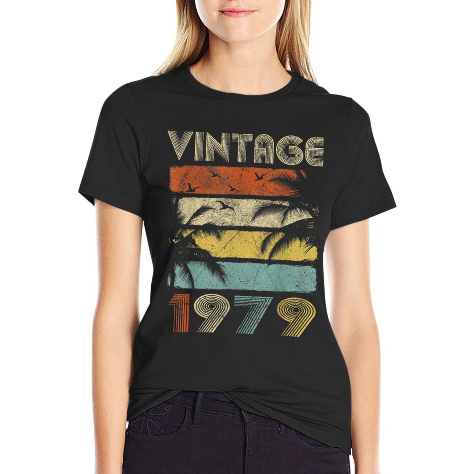 40th Birthday Men Women Vintage 40 Years Old  Easy-care T-Shirt