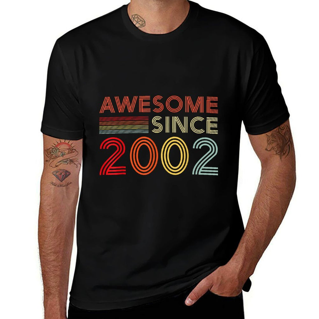 20 Birthday Decorations Men Women 2002 BDay 20th Birthday  Polyester Blend T-Shirt