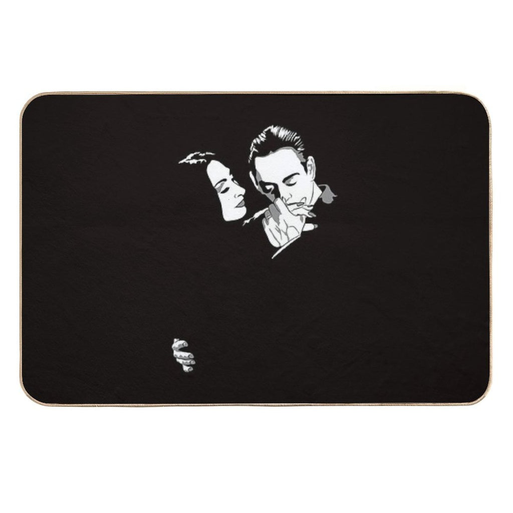 Gomez And Morticia  Easy To Clean Bath Mat