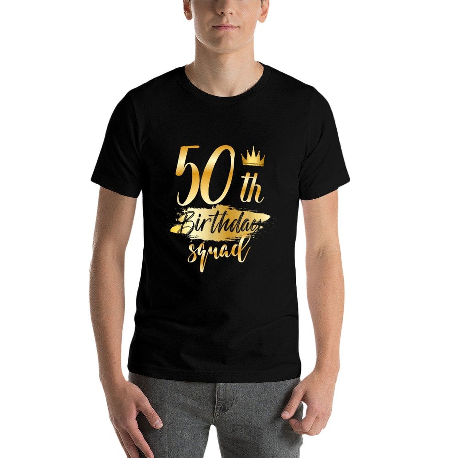 50th Birthday Squad 50 Year Old Bday Family Party Crew Group  Vintage-inspired T-Shirt