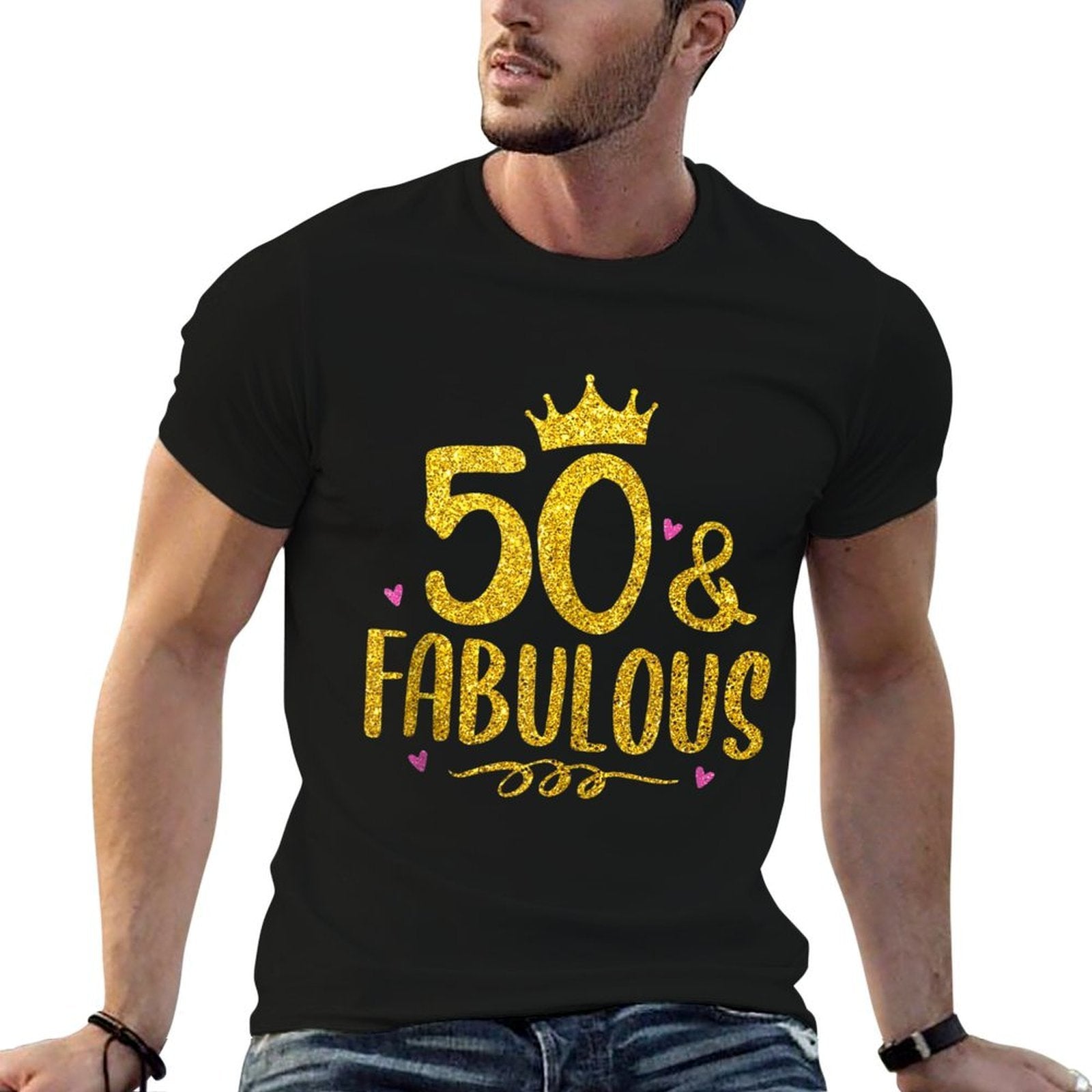 50 Years Old And Fabulous 50th Birthday  Easy-care T-Shirt
