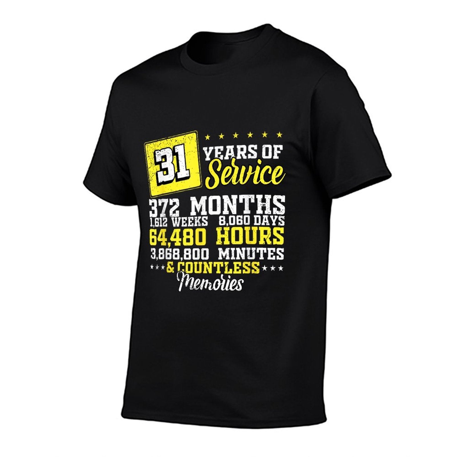 31 Years Of Service Funny Retirement Gifts for Men Women  Summer-ready Fabric T-Shirt