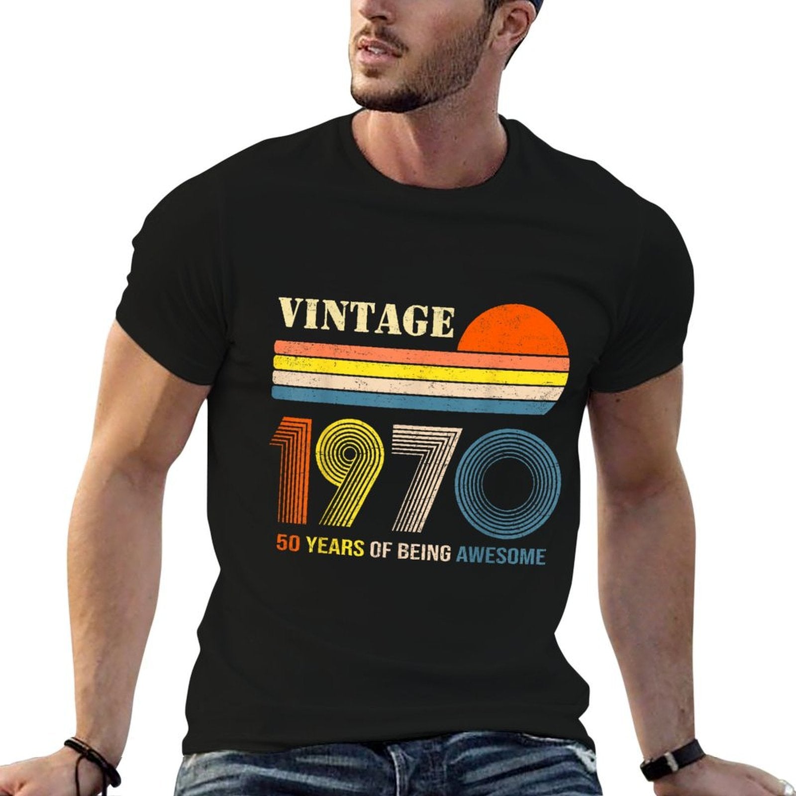 50 Year Old Gifts Vintage 1970 Limited Edition 50th Birthday  Easy-care T-Shirt