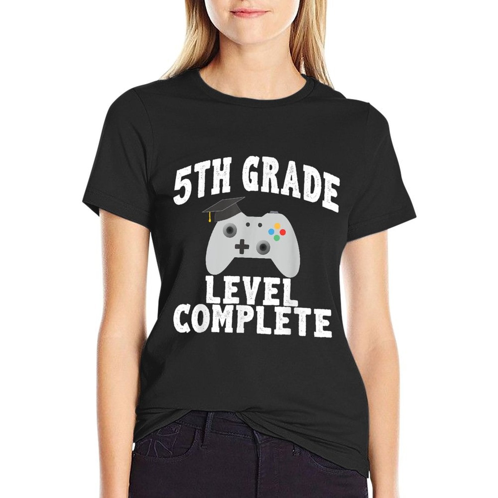 5th Grade Level Complete Gamer Class Of 2025 Graduation  Eco-friendly Material T-Shirt