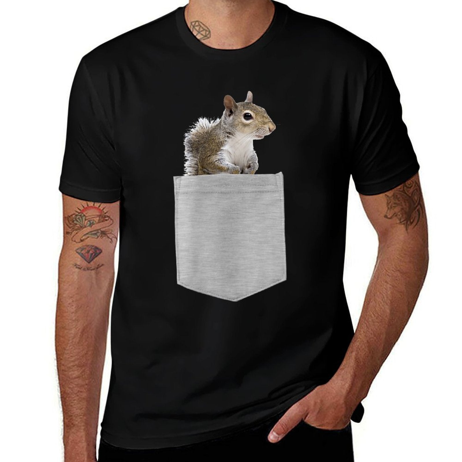 Animal in Your Pocket American Grey Squirrel  Versatile T-Shirt