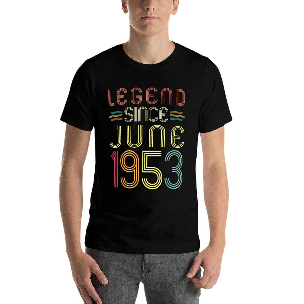 70 Years Old Gifts - Legend Since June 1953 70th Birthday  Soft T-Shirt