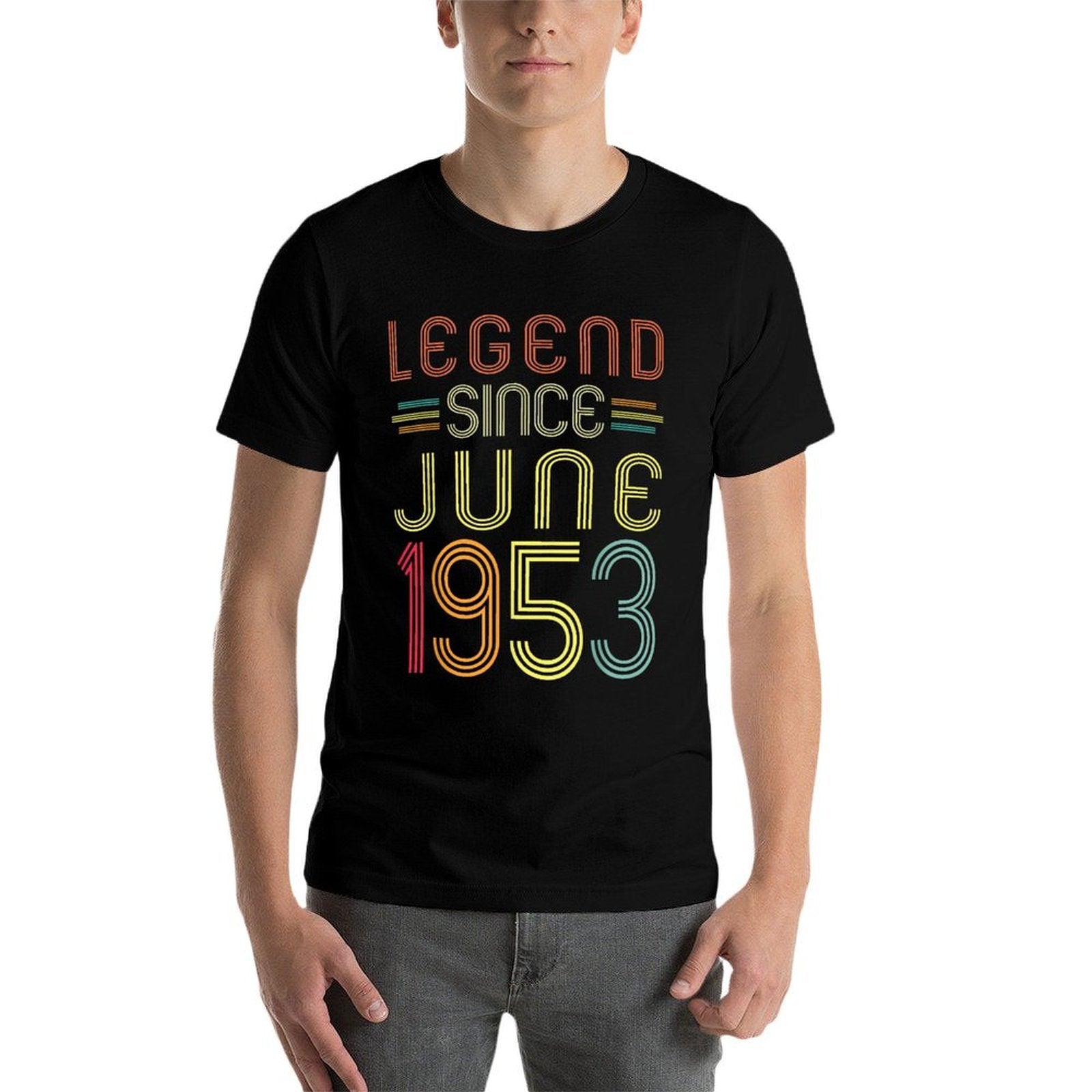 70 Years Old Gifts - Legend Since June 1953 70th Birthday  Soft T-Shirt
