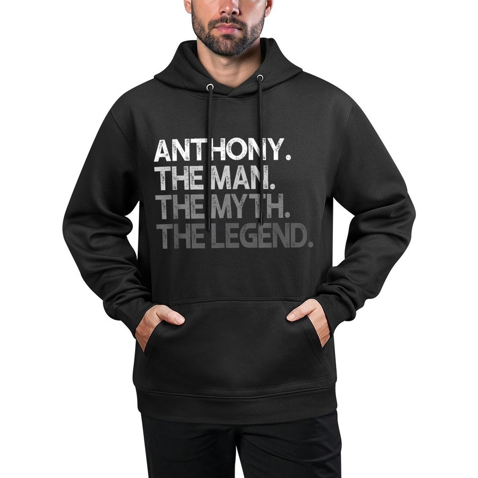 Anthony Gift The Man Myth Legend Shape Retention Hoodie
