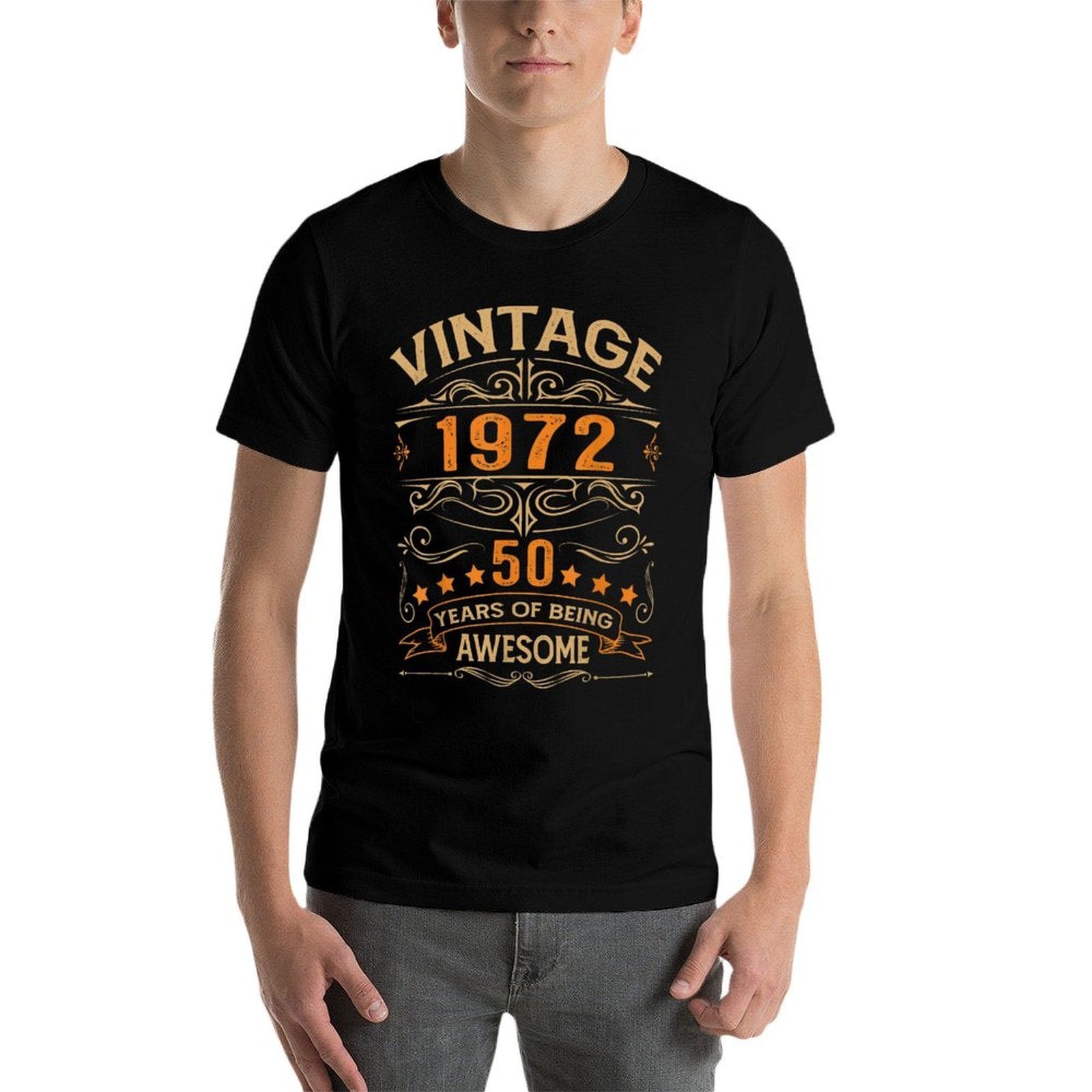 50 Year Old Retro Vintage 1972 50th Birthday for Men & Women  Vintage-inspired T-Shirt