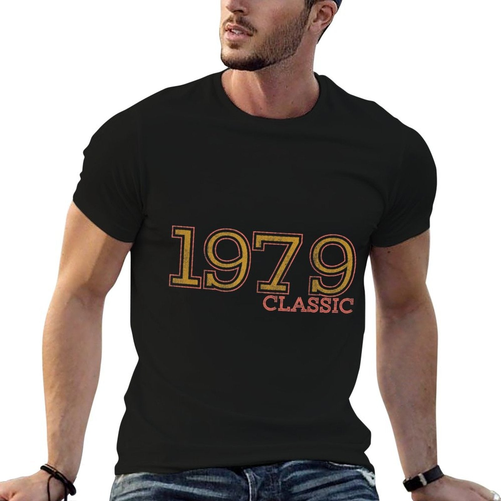 40th Birthday Gift For Men And Women. 1979 Classic  Rolled Sleeves T-Shirt