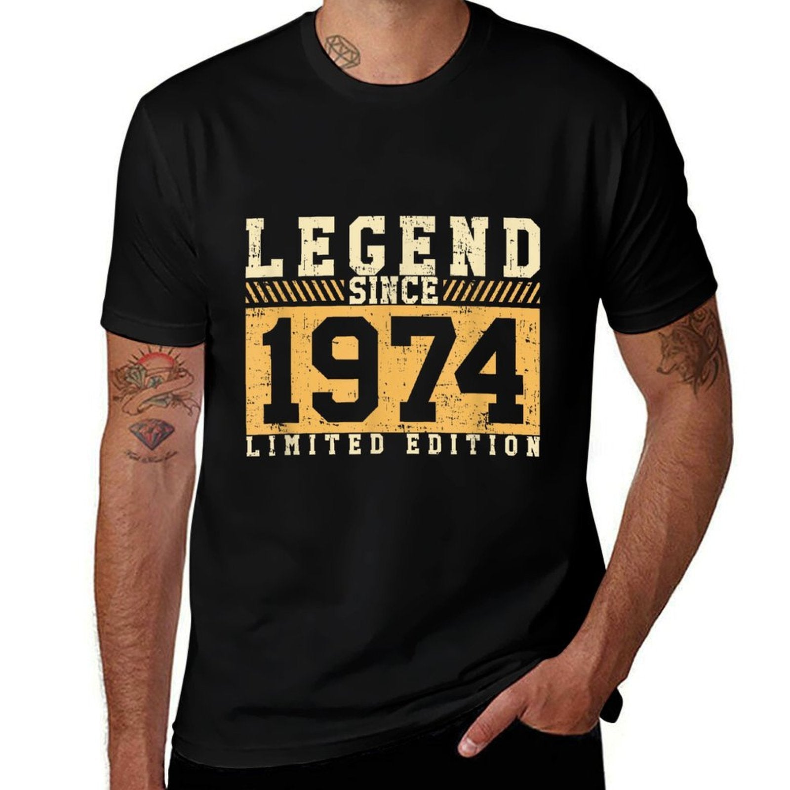 50 Years Old Vintage 1974 50th Birthday Decoration Men Women  Durable T-Shirt