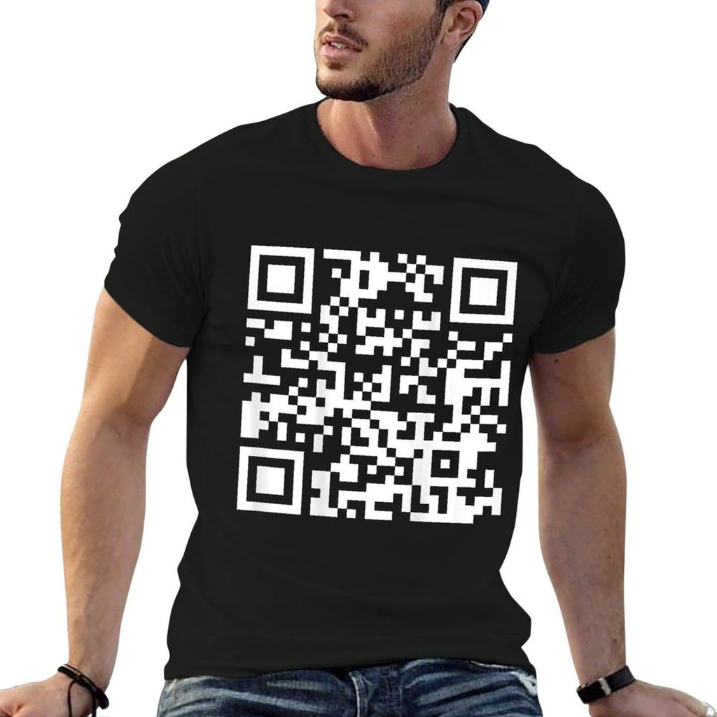 (On Back) Funny QR Fck Off Code Saying Quote For Men Women  Versatile T-Shirt