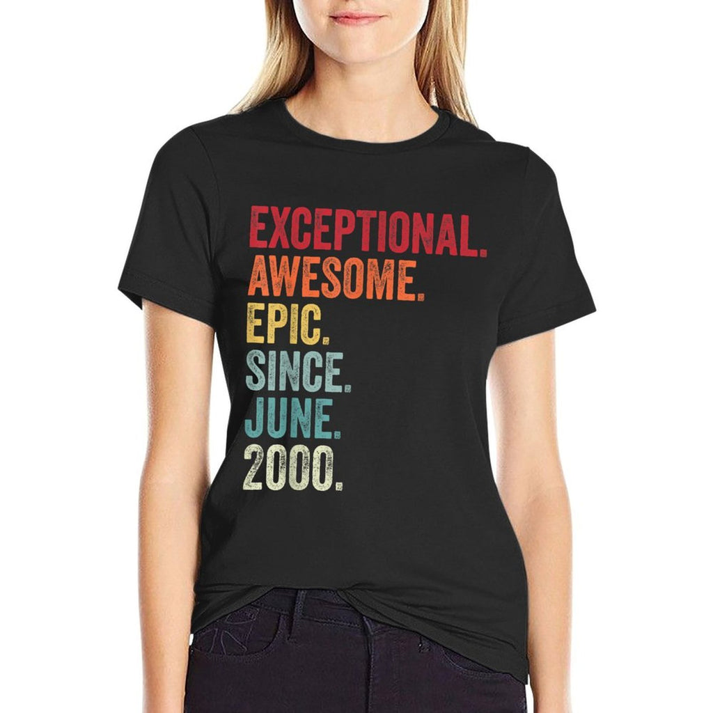 21 Year Old, Exceptional Awesome June 2000 21st Birthday  Slim-fit Cut T-Shirt