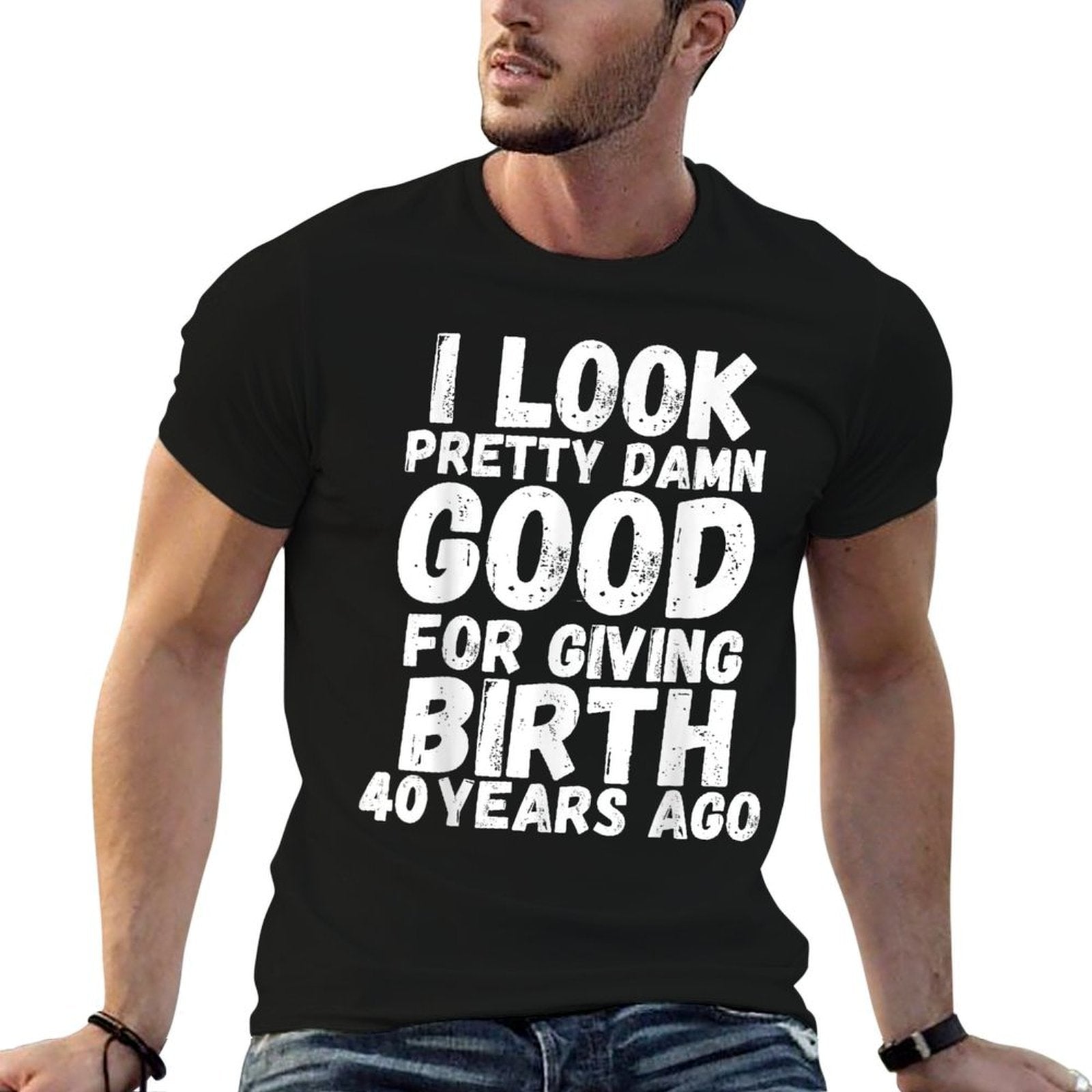 40th Birthday Mom 40 Year Old Son Daughter Child Squad Gift  Stretchy T-Shirt