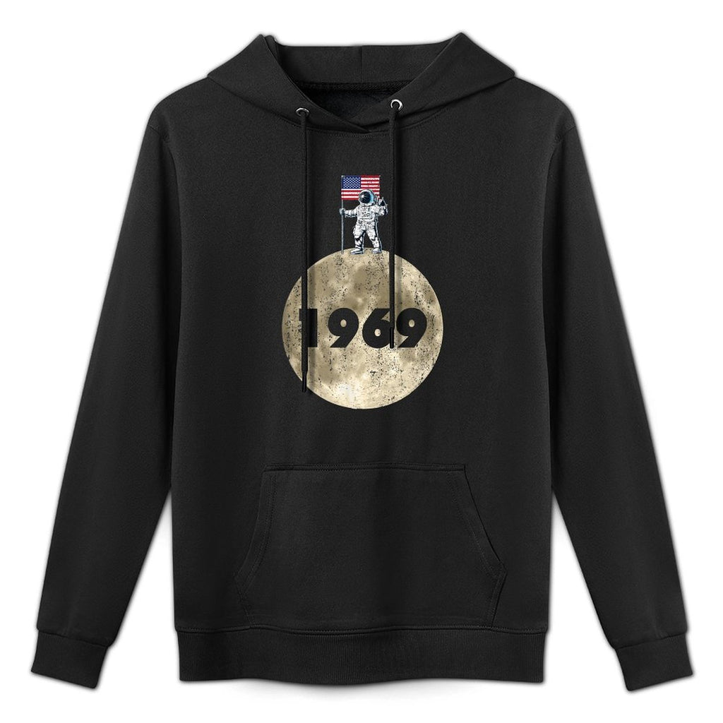 1969 Moon Lunar Landing American Astronaut Outer Space Adjustable Hood Hoodie