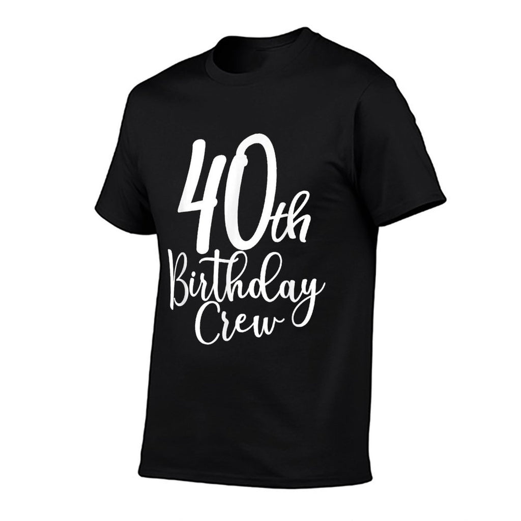40th Birthday Crew 40 Years Old Matching Group Party  Breathable T-Shirt