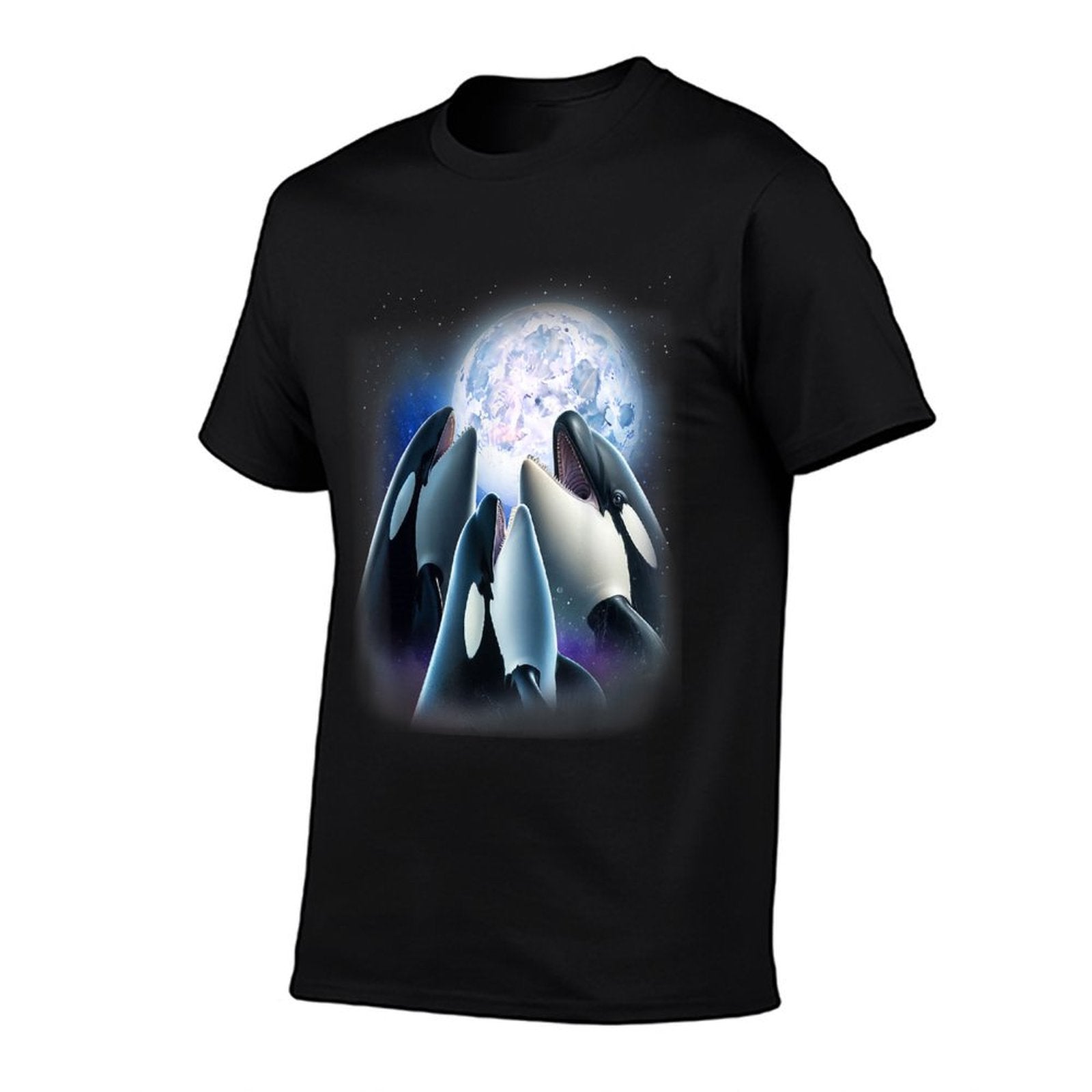 3 Orcas Howling At The Moon Funny Killer Whale Orca Lover  Affordable Price T-Shirt