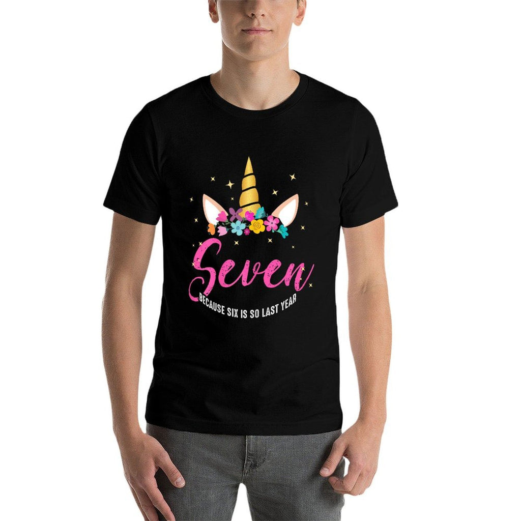 7 Years Old Birthday Girl Gifts Unicorn 7th Birthday  Relaxed-fit T-Shirt