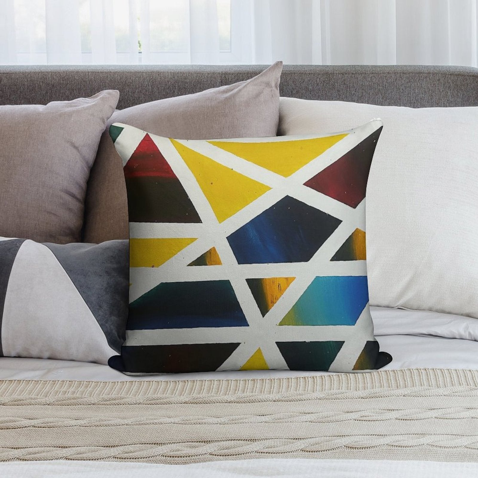 Abstract Soft Style Accent Throw Pillow