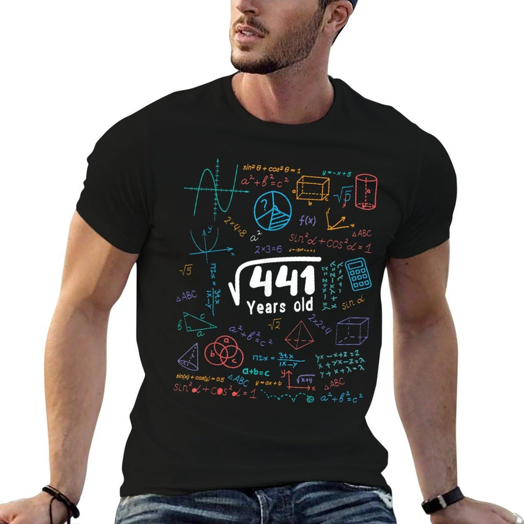 21 Year Old Men Women 21st Birthday Gift Square Root Of 441  Durable T-Shirt