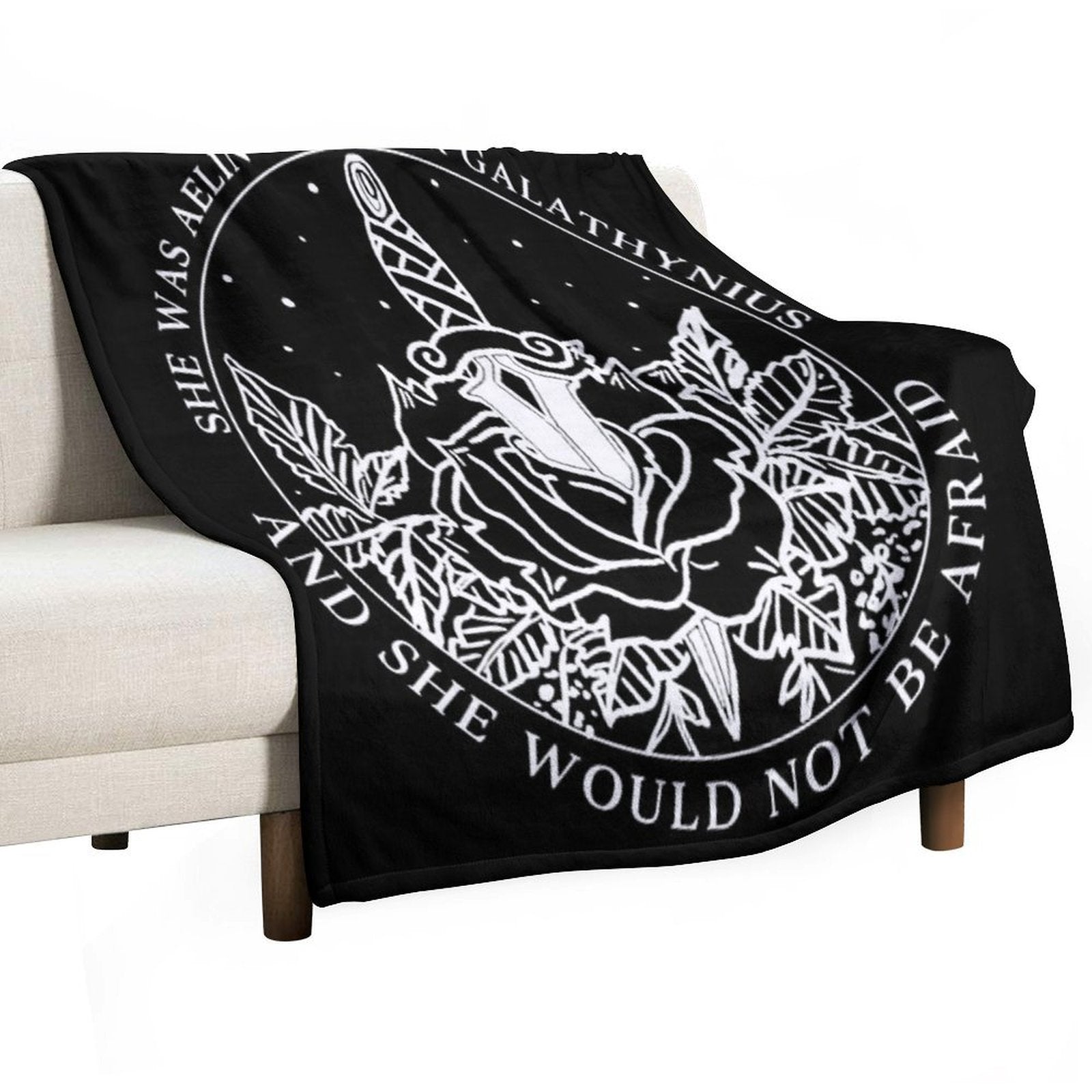 Aelin Galathynius - Throne of Glass Quote Wrinkle-free Throw Blanket