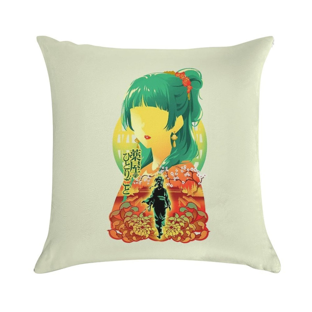 Apothecary Diaries White V2 Soft Short Plush Fabric Throw Pillow