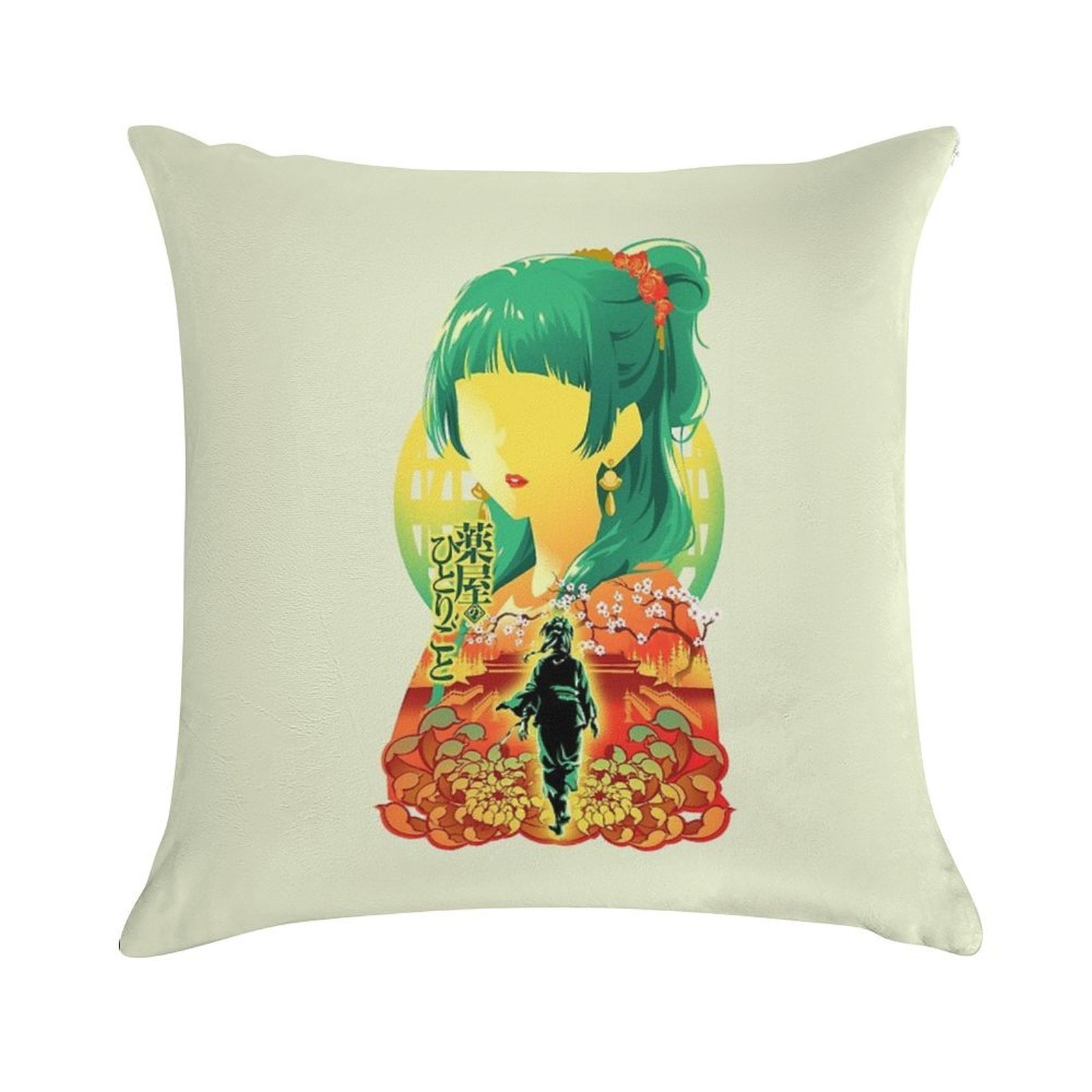 Apothecary Diaries White V2 Soft Short Plush Fabric Throw Pillow